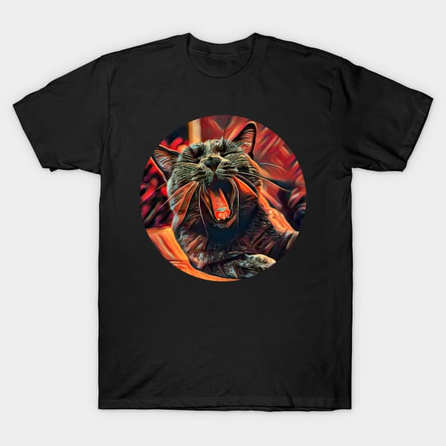 Daring floppy cat T-Shirt by GoranDesign